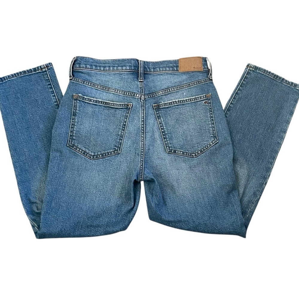 Madewell‎ The Perfect Vintage Crop Jeans Women 27 Blue Distressed High Rise - Picture 5 of 8